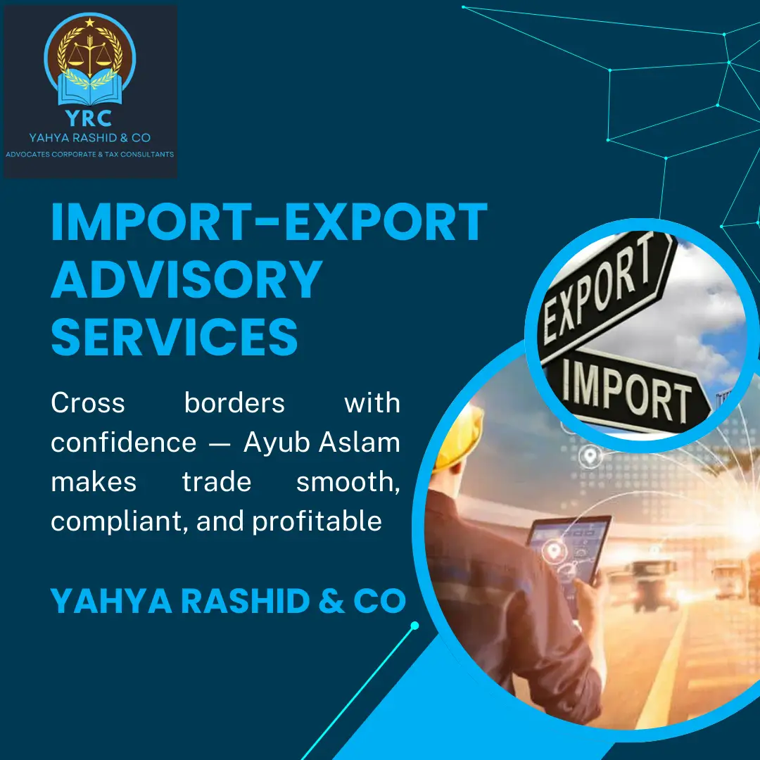 Import-Export Advisory – YRC Legal