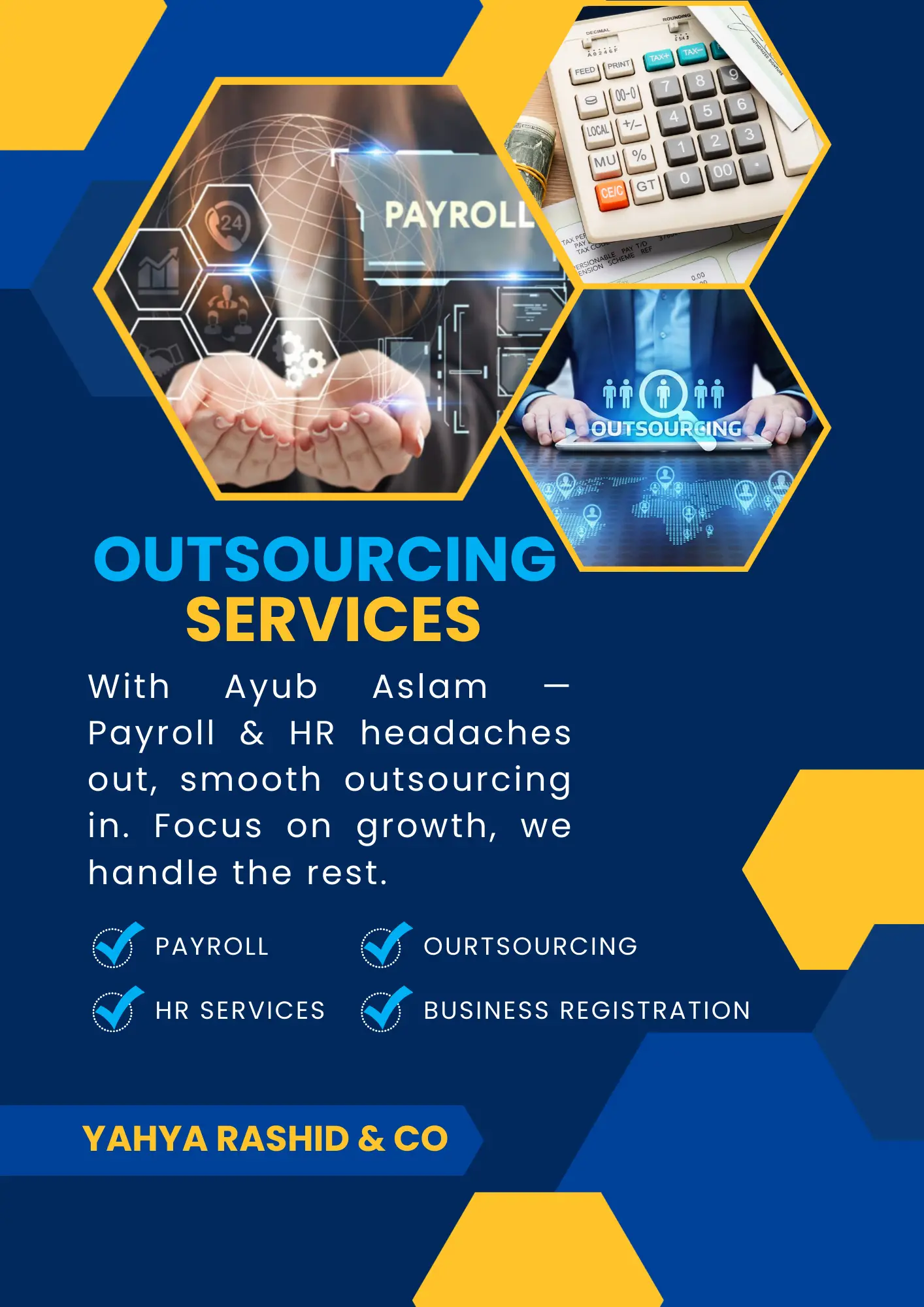 Business Outsourcing – Payroll, HR & Registration